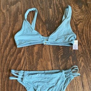 Lspace light blue bikini size small